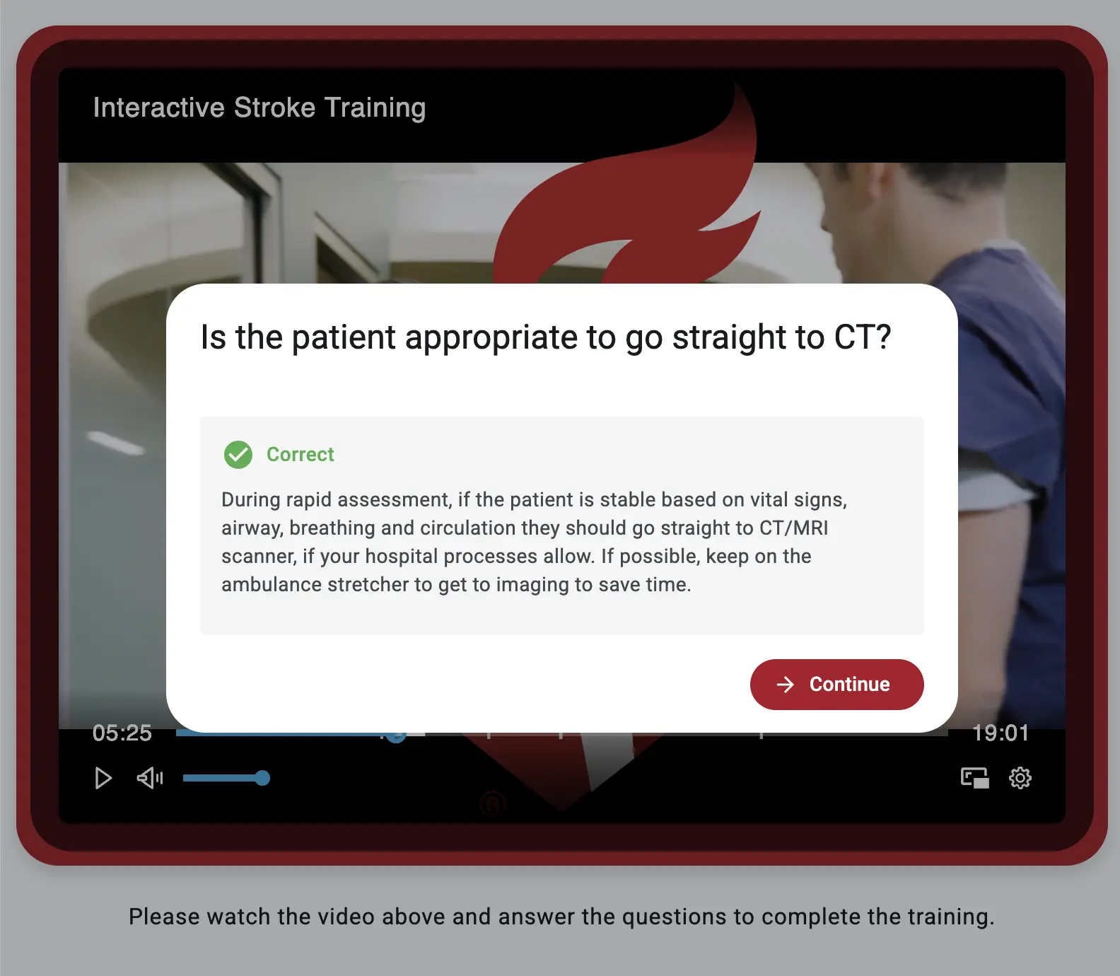 Interactive assessment example