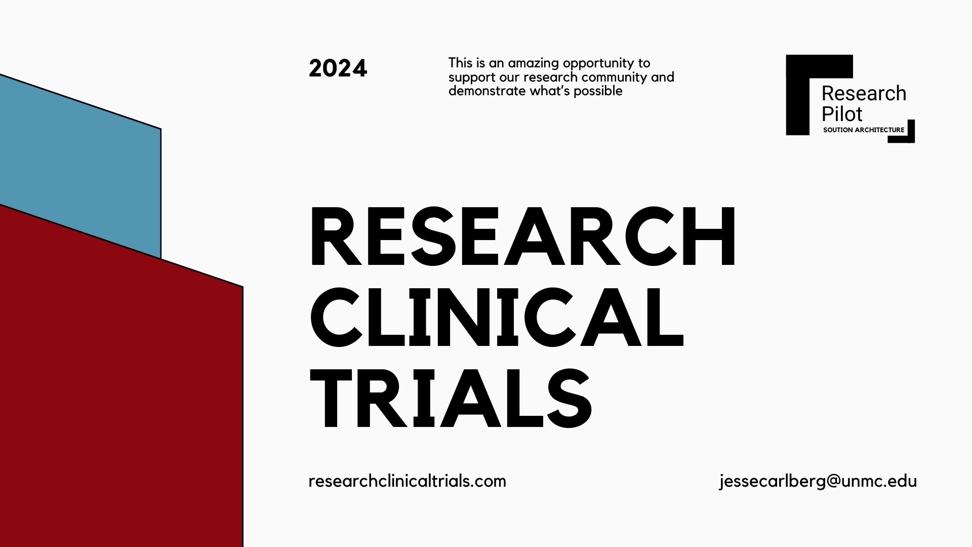Research Clinical Trials Architecture Slide 1